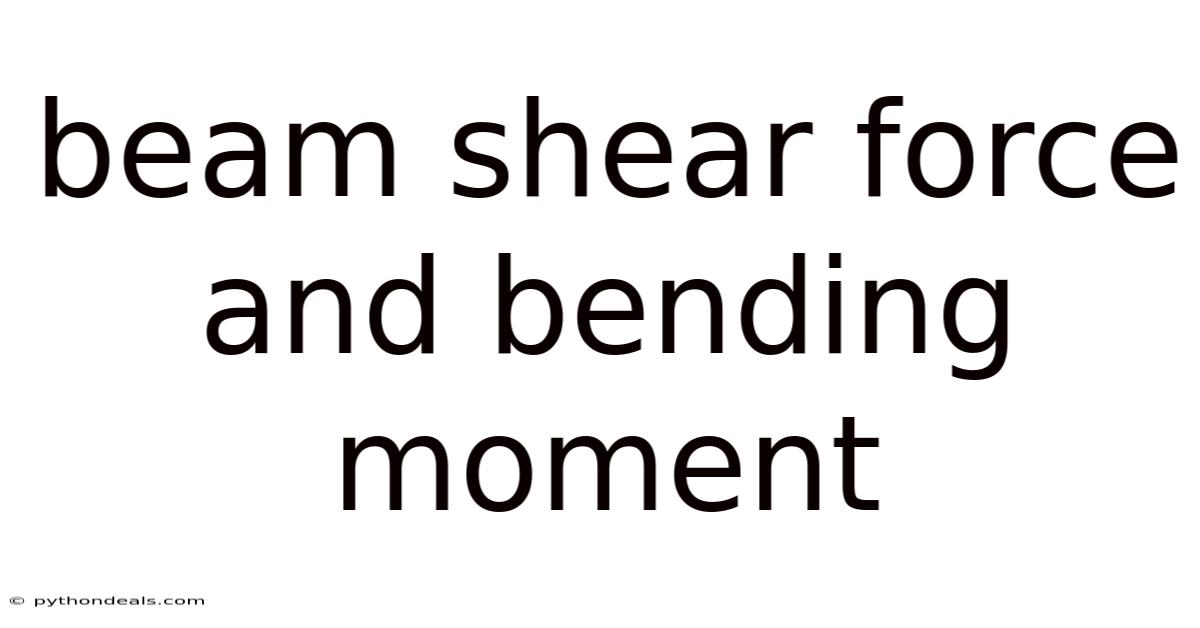 Beam Shear Force And Bending Moment