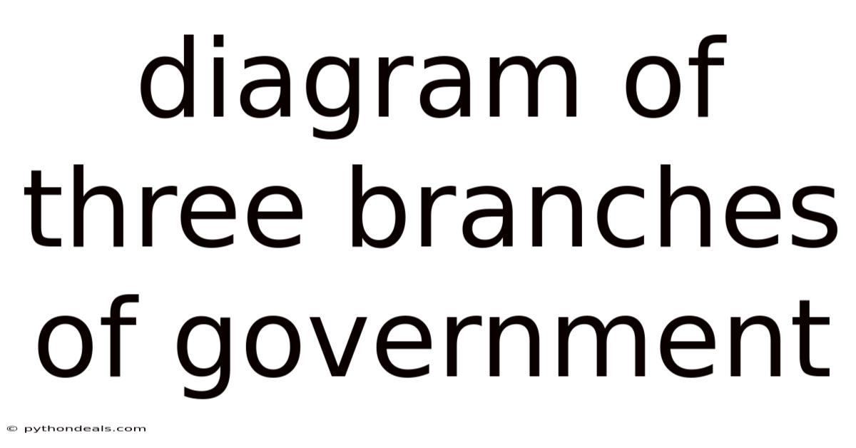 Diagram Of Three Branches Of Government