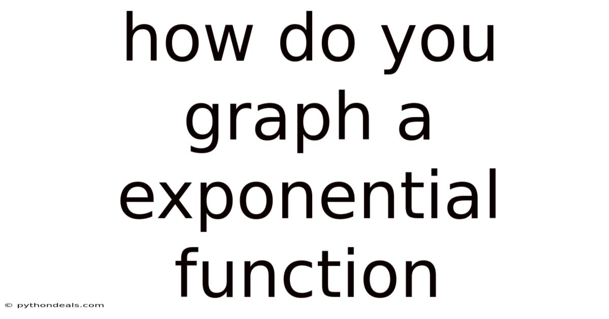 How Do You Graph A Exponential Function