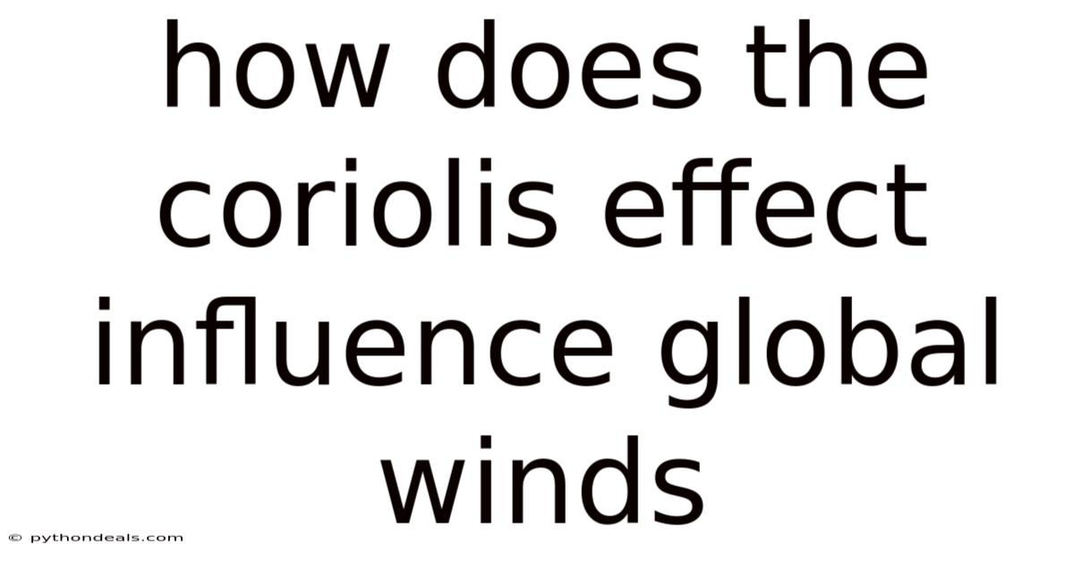 How Does The Coriolis Effect Influence Global Winds