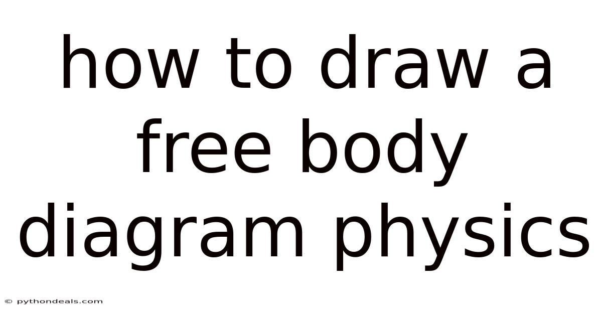How To Draw A Free Body Diagram Physics