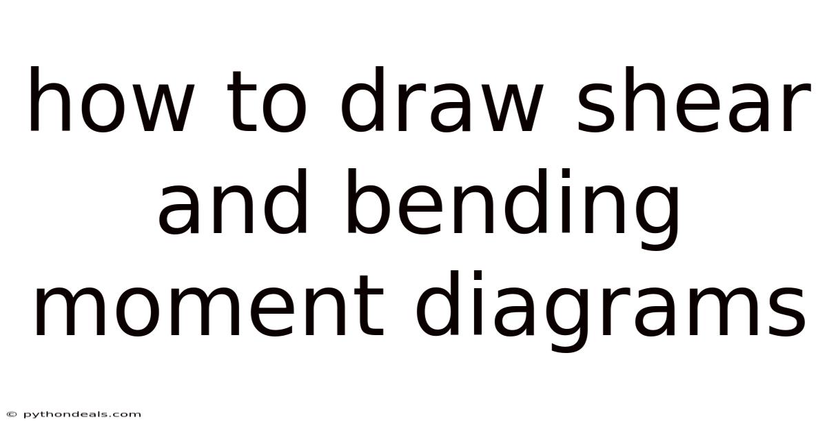 How To Draw Shear And Bending Moment Diagrams