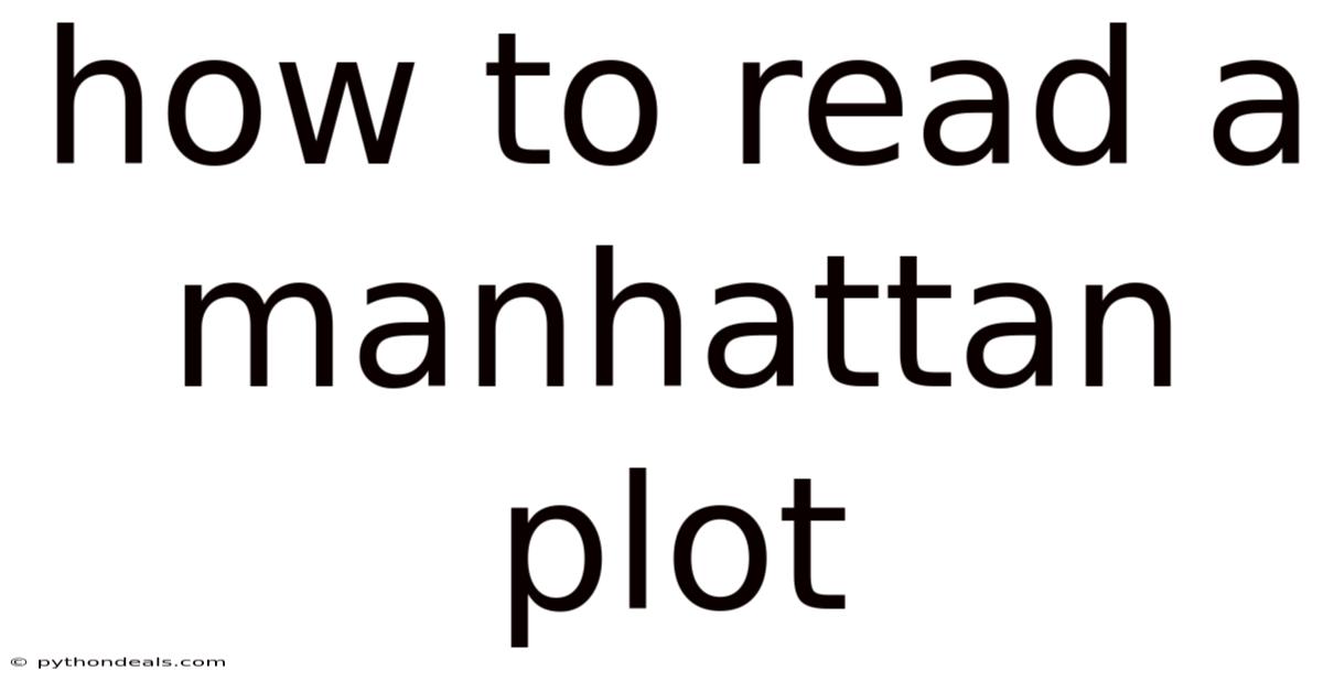 How To Read A Manhattan Plot