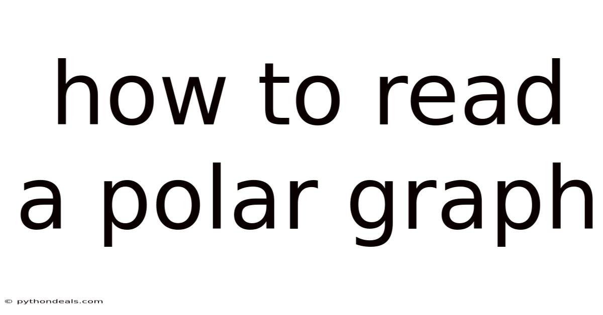 How To Read A Polar Graph