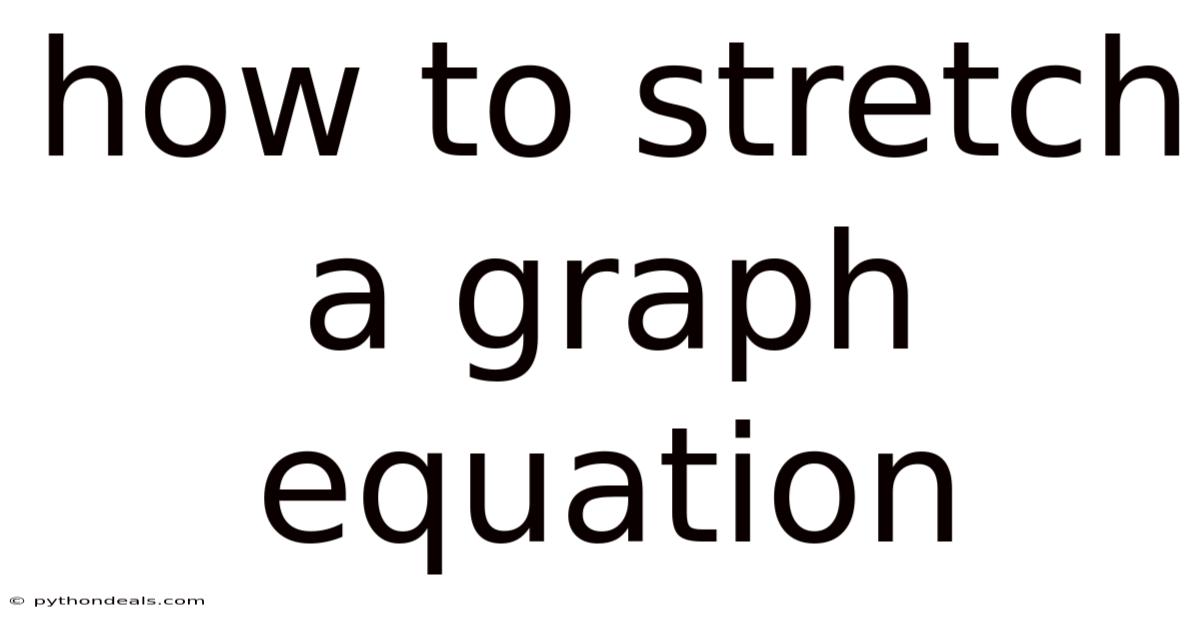 How To Stretch A Graph Equation