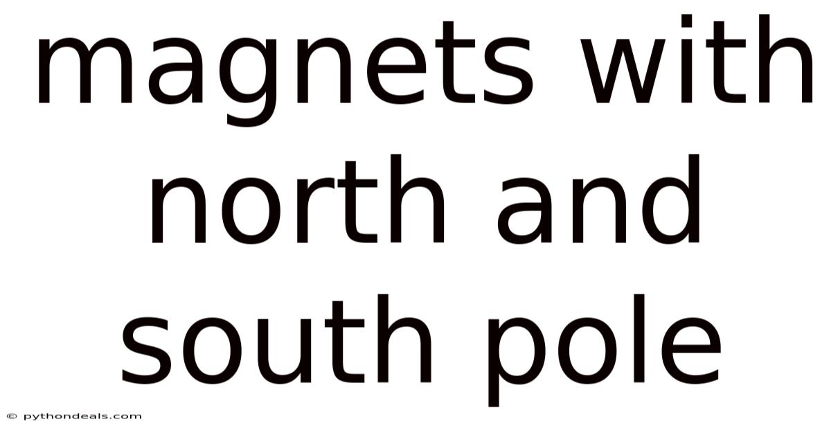 Magnets With North And South Pole