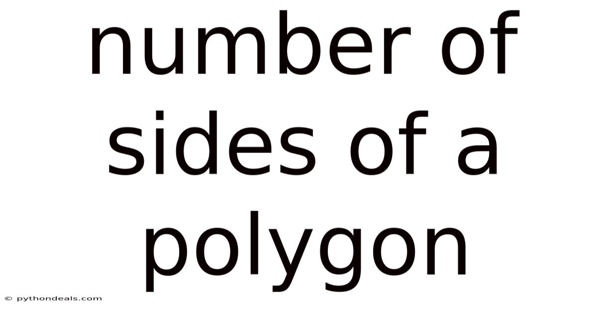 Number Of Sides Of A Polygon