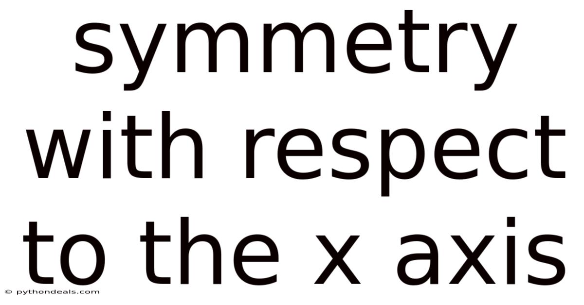 Symmetry With Respect To The X Axis