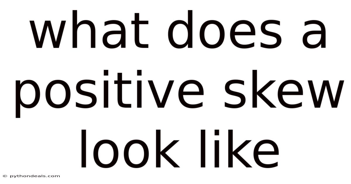 What Does A Positive Skew Look Like