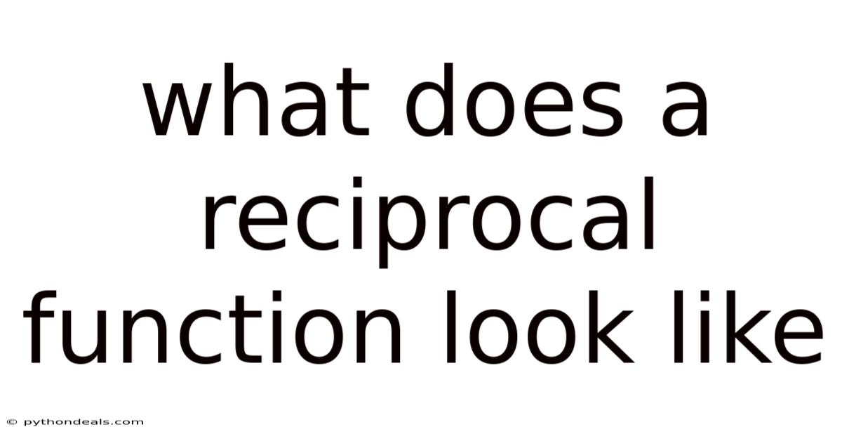 What Does A Reciprocal Function Look Like