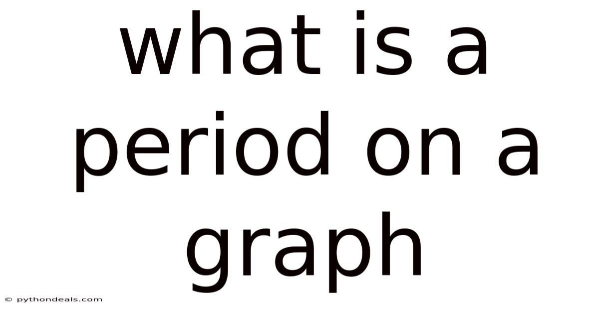 What Is A Period On A Graph