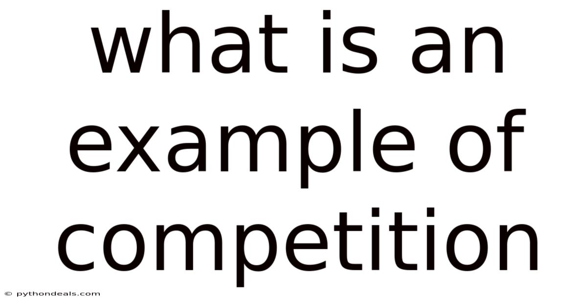 What Is An Example Of Competition