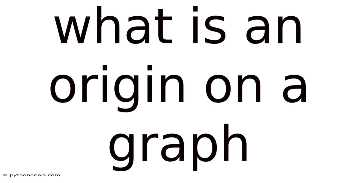 What Is An Origin On A Graph