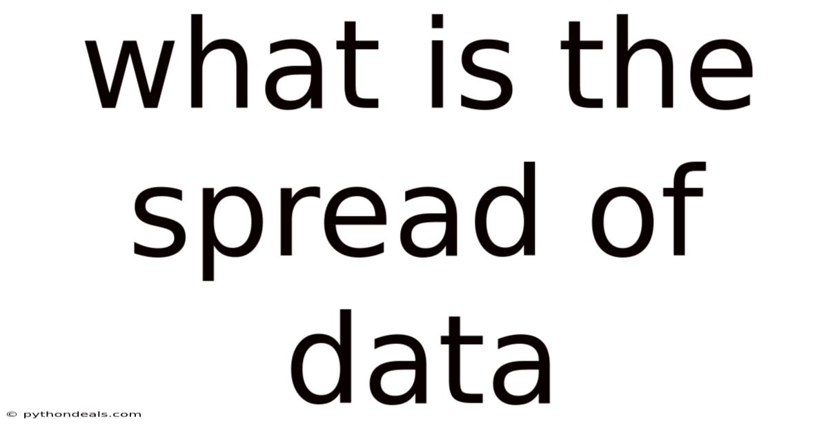 What Is The Spread Of Data