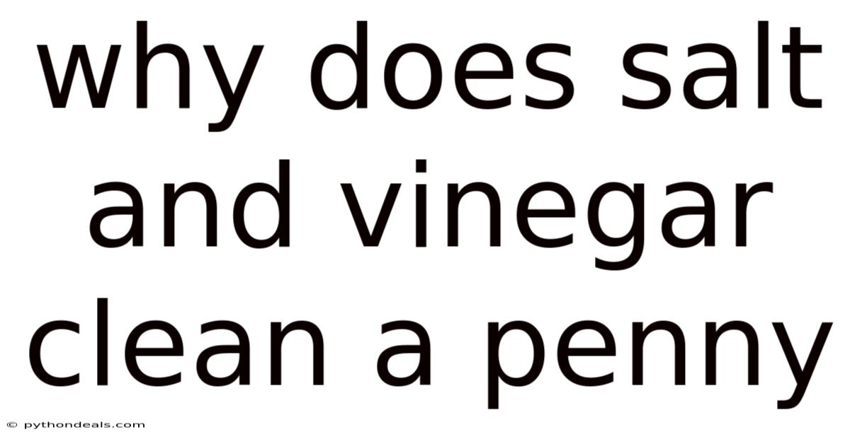 Why Does Salt And Vinegar Clean A Penny